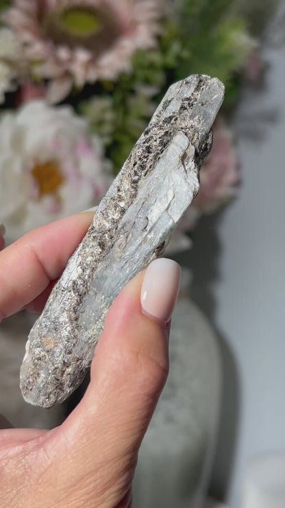 Blue Kyanite with Silver Sheen (4", 102mm)