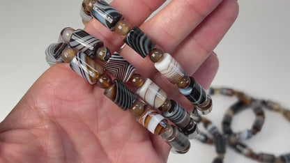Onyx Cylinder Bracelet