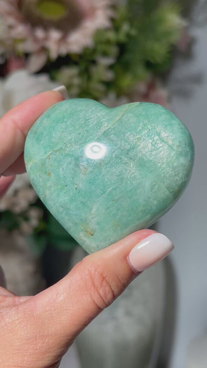 Amazonite Heart (2.5", 63mm)