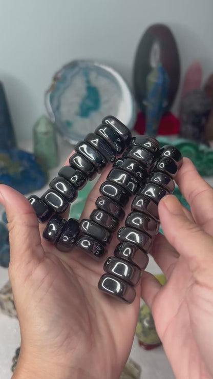 Magnetic Hematite Tumbled Stones (1 lb)