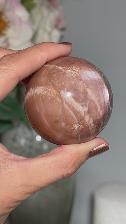 Confetti Sunstone Sphere (2", 52mm)