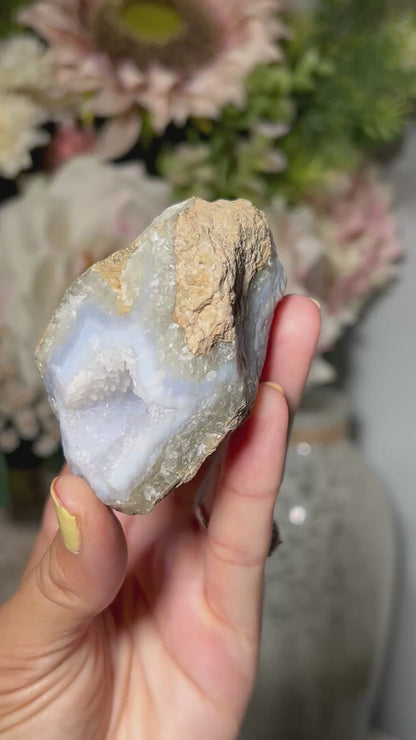 Natural Blue Lace Agate (2.8", 71mm)